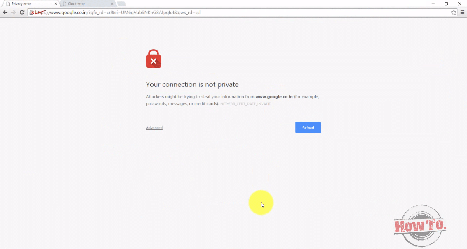 Remediați eroarea conexiunii nu este privată în Chrome NET::ERR_CERT_COMMON_NAME_INVALID