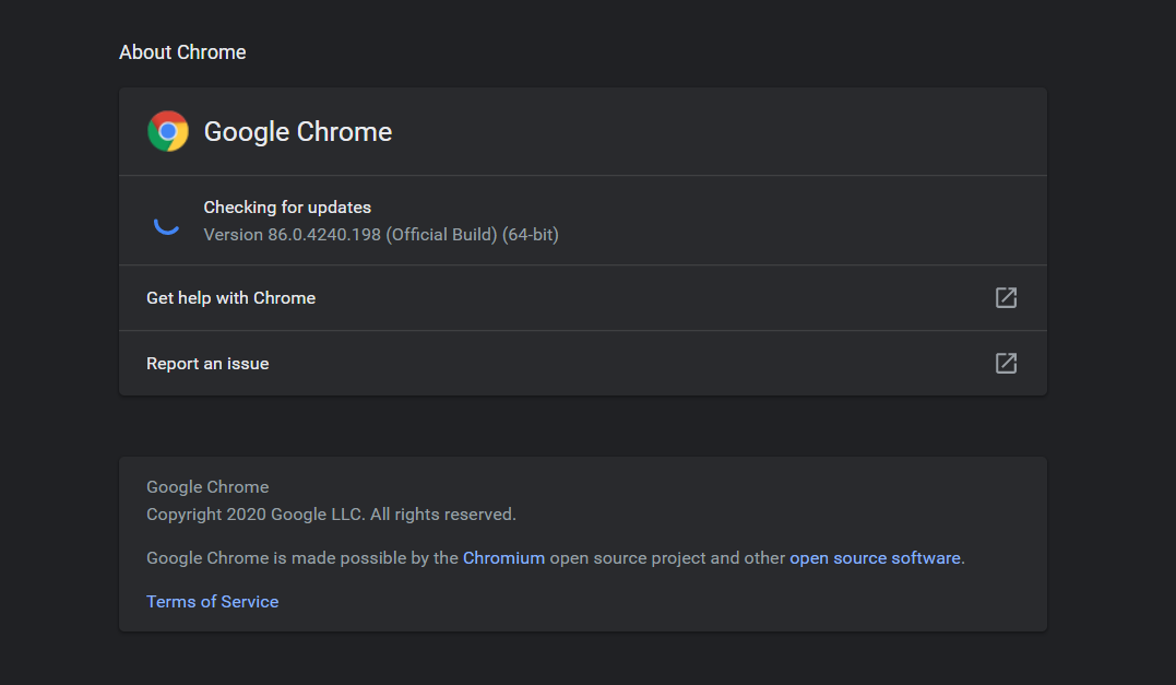 Fereastra se va deschide și va începe automat să caute actualizări disponibile