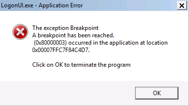 Как исправить системную ошибку LogonUI.exe при загрузке