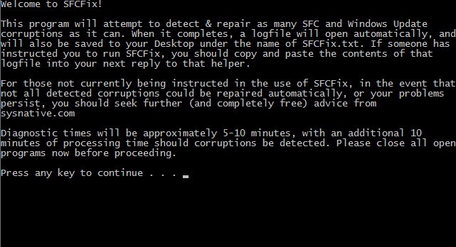 Попробуйте запустить SFCFix Tool