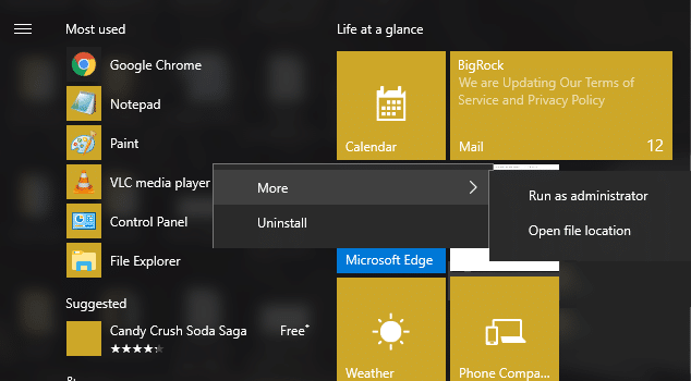 An Taskleiste anheften fehlt in Windows 10