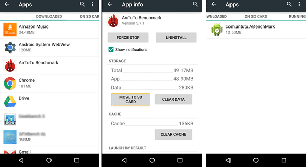 點擊“移動到 SD 卡”，其數據將傳輸到 SD 卡