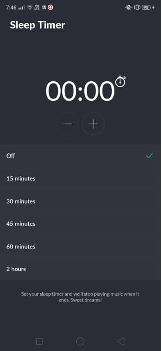 Şimdi, uyku zamanlayıcısını süreye göre ayarlayın.