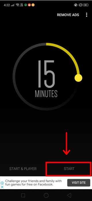 Zamanlayıcıyı tercih ettiğiniz süreye ayarlayın ve Başlat'a basın.