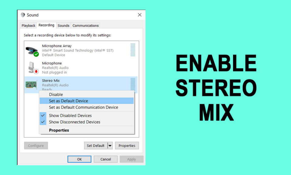 啟用立體聲混音