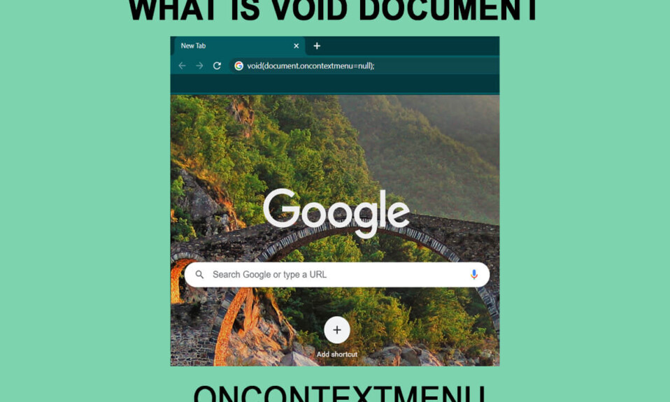 Void DocumentOncontextmenuとは