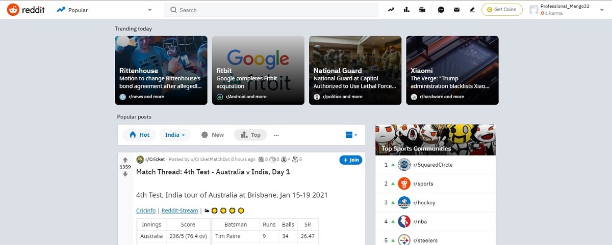 Reddit Web Tarayıcısını Ziyaret Edin | r/all feed'inizden Subredditler nasıl engellenir?
