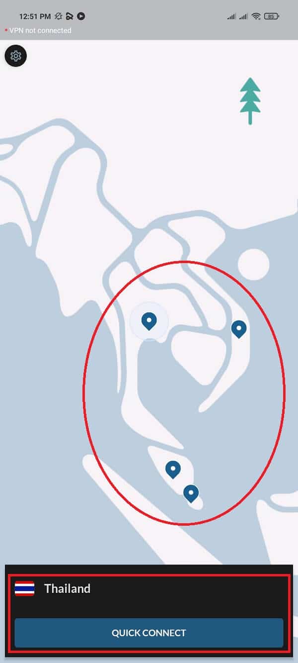 VPN uygulamanızı başlatın ve bir proxy sunucusu seçin. | Pokemon Go'yu Hareket Etmeden Oynayın