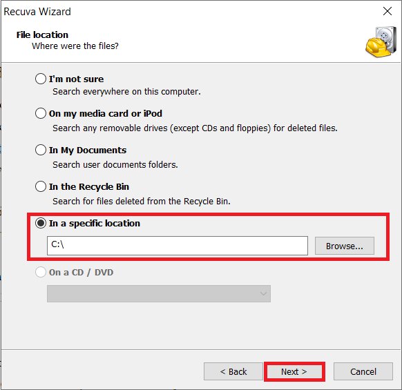 掃描包含 Google Chrome 文件夾的目錄 |如何在谷歌瀏覽器上恢復已刪除的歷史記錄？