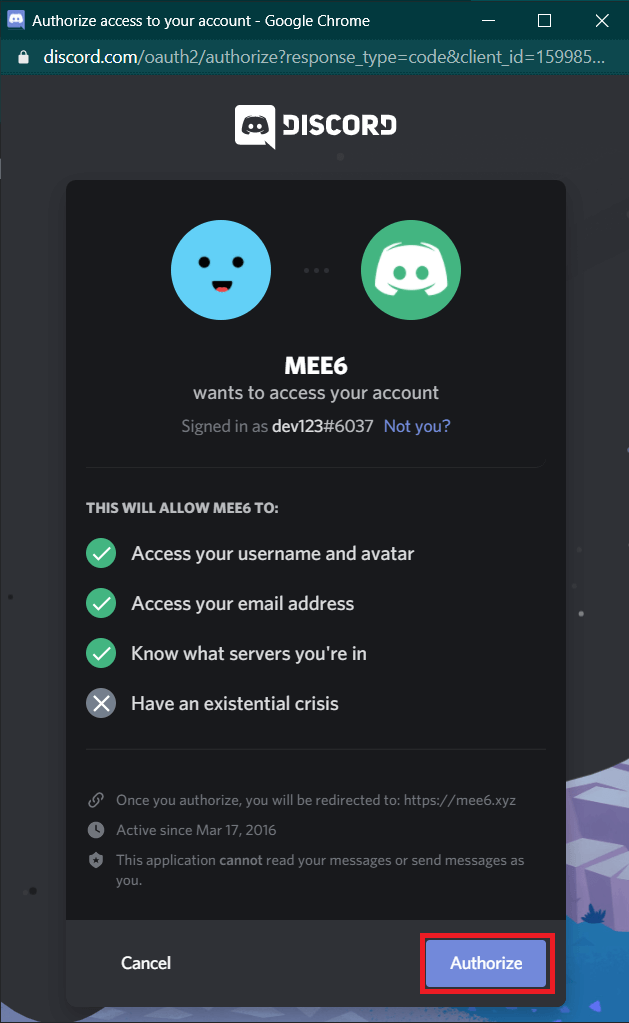 “授權”，然後點擊相應的服務器。
