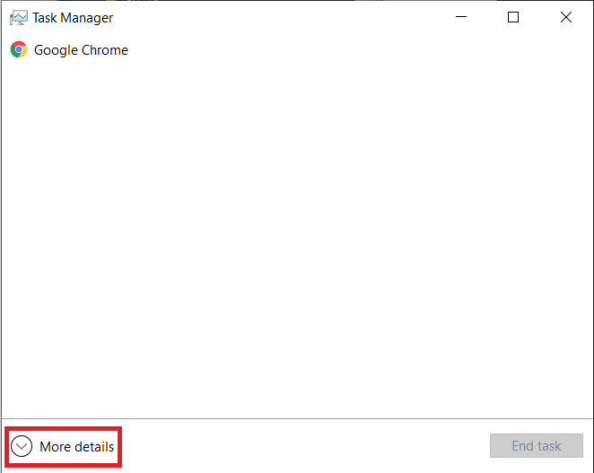 Tüm arka plan işlemlerini görüntülemek için Daha Fazla Ayrıntı'ya tıklayın