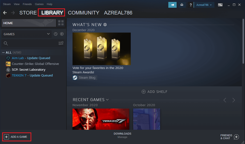 Menüde, 'Kütüphaneme buhar dışı bir oyun ekle'yi tıklayın. | Oyunlarda FPS'yi kontrol edin