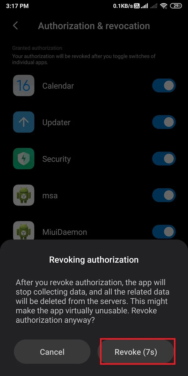 appuyez sur 'Révoquer | Comment supprimer des applications que les téléphones Android ne vous permettent pas de désinstaller ?