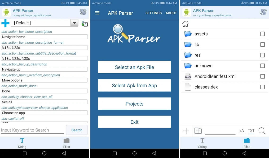 Analyseur Apk