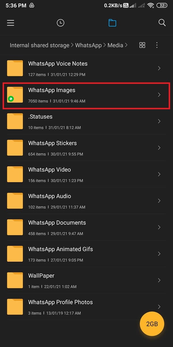 Accédez aux images WhatsApp. | Correction des images Whatsapp ne s'affichant pas dans la galerie