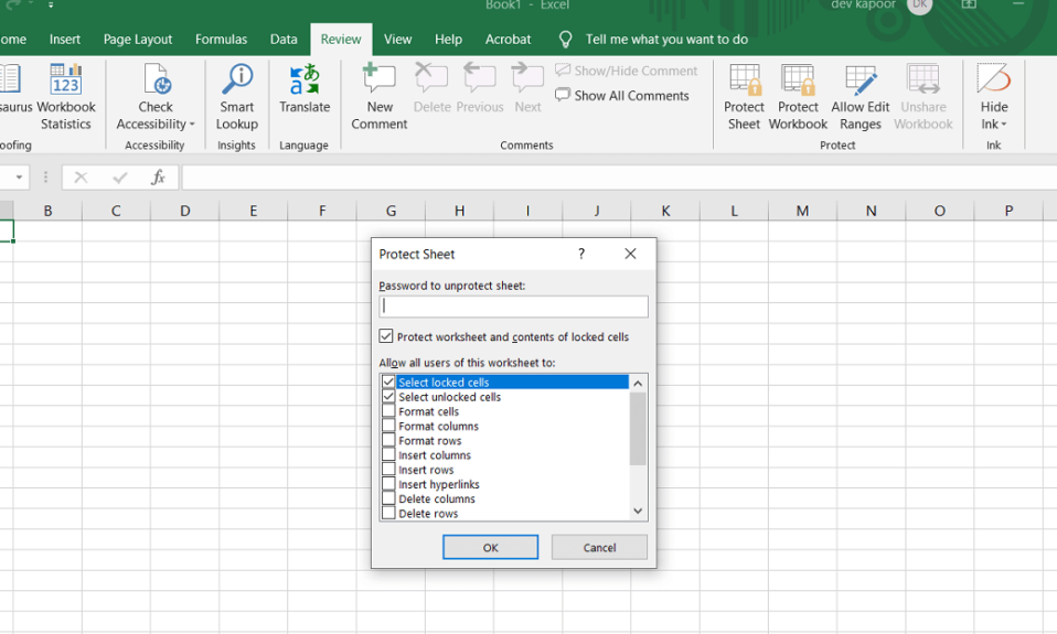 Cómo bloquear o desbloquear celdas en Excel