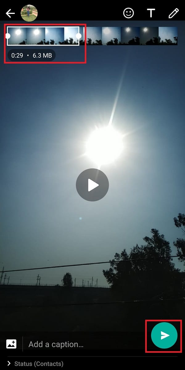 Glisați în sus și alegeți videoclipul pe care doriți să îl decupați.