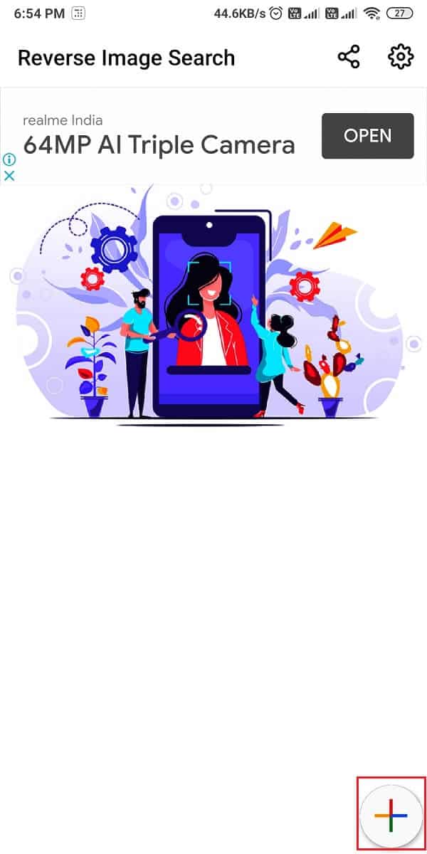 appuyez sur l'icône "Plus" en bas à droite de l'écran