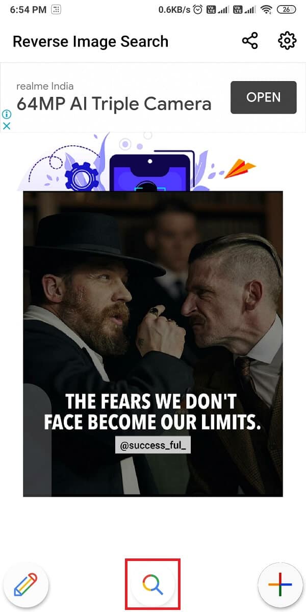 appuyez sur l'icône de recherche en bas | Comment effectuer une recherche sur Google à l'aide d'une image ou d'une vidéo ?