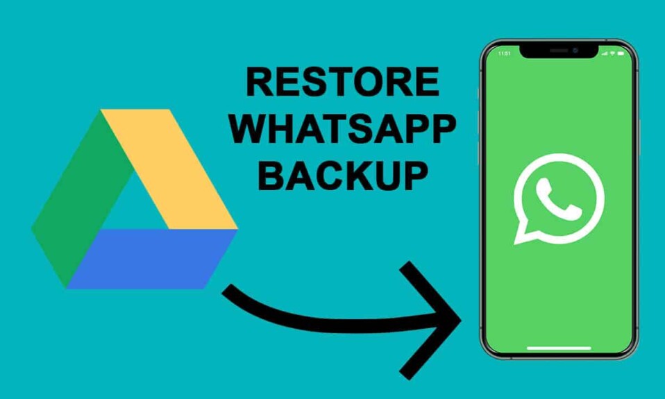 Restaurer la sauvegarde Whatsapp de Google Drive vers l'iPhone