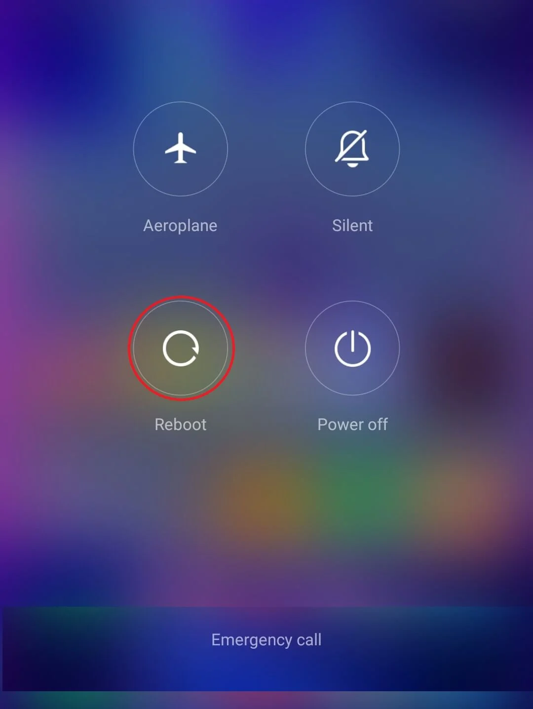 Redémarrez le téléphone