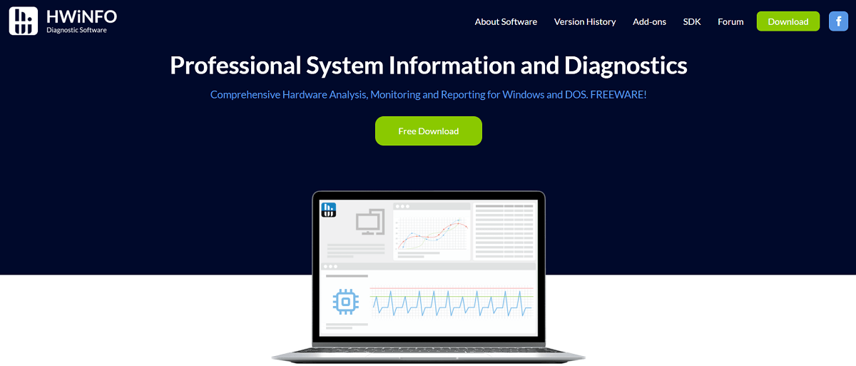Descarga HWiNFO desde su sitio web oficial | Cómo mostrar la temperatura de la CPU y la GPU en la barra de tareas
