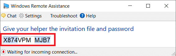 copiați parola și trimiteți-o prietenului dvs