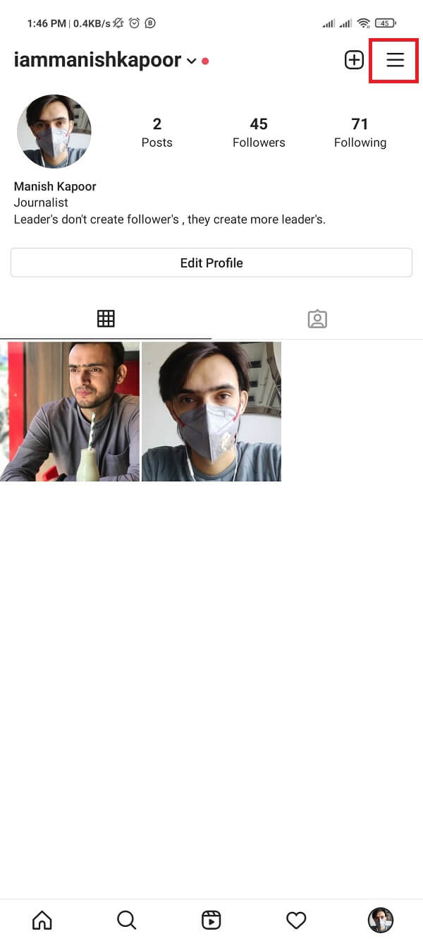 Faites défiler vers le bas et appuyez sur découvrir des personnes.