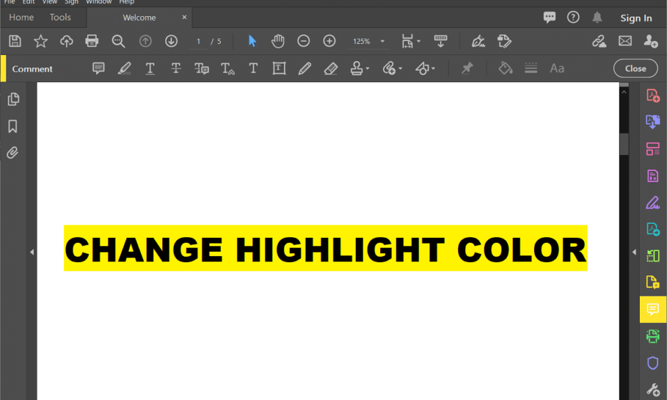 Comment changer la couleur de surbrillance dans Adobe Acrobat Reader