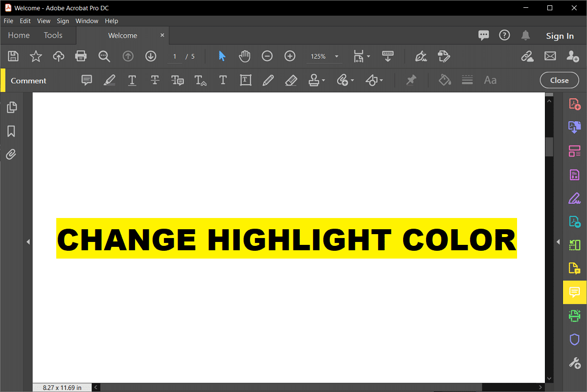 Comment changer la couleur de surbrillance dans Adobe Acrobat Reader