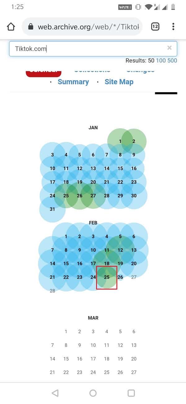 Tapez l'URL du site Web bloqué,