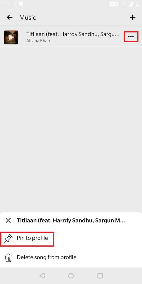 selectați opțiunea care spune pin la profil. | Cum să adaugi muzică la profilul tău Facebook