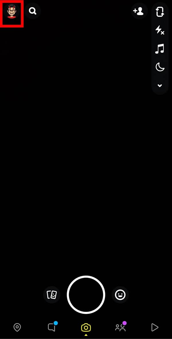 Deschide Snapchat și atinge avatarul tău Bitmoji pentru a obține o listă de opțiuni. | Cum să scapi de cei mai buni prieteni de pe Snapchat