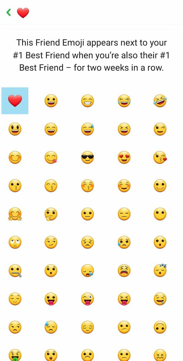 schimbați emoji-ul atingând prietenia specifică | Cum să scapi de cei mai buni prieteni de pe Snapchat