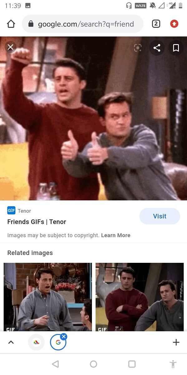 Une multitude de résultats d'images seront affichés. Sélectionnez celui que vous aimez.