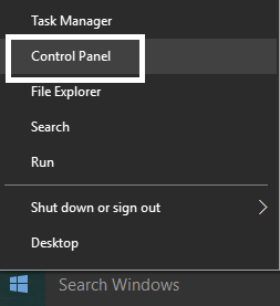 painel de controle