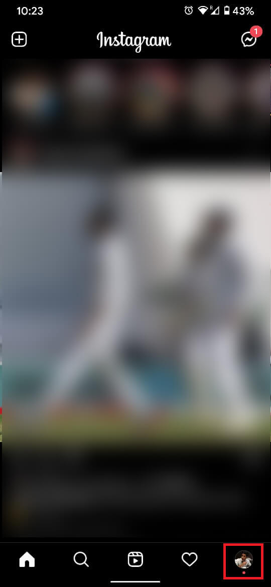 Pe pagina de pornire, atingeți fotografia de profil din colțul din dreapta jos. | Remediați „Ne pare rău, a fost o problemă cu solicitarea dvs.” pe Instagram