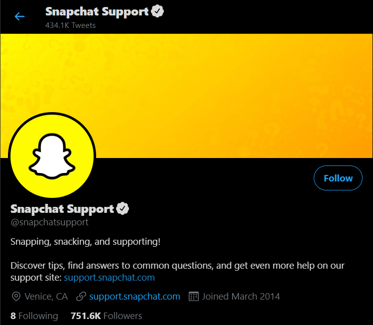Snapchat twitter | Come correggere l'errore di connessione Snapchat