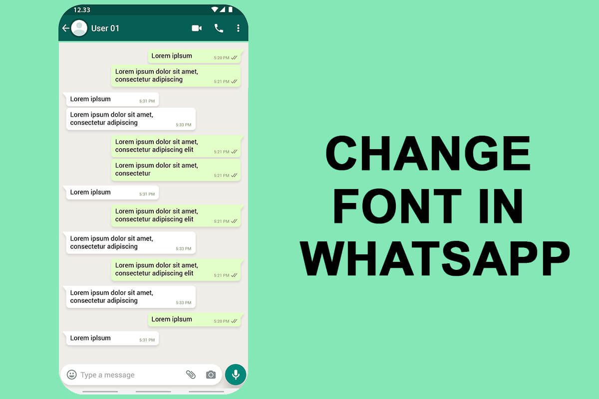 Comment changer le style de police dans WhatsApp