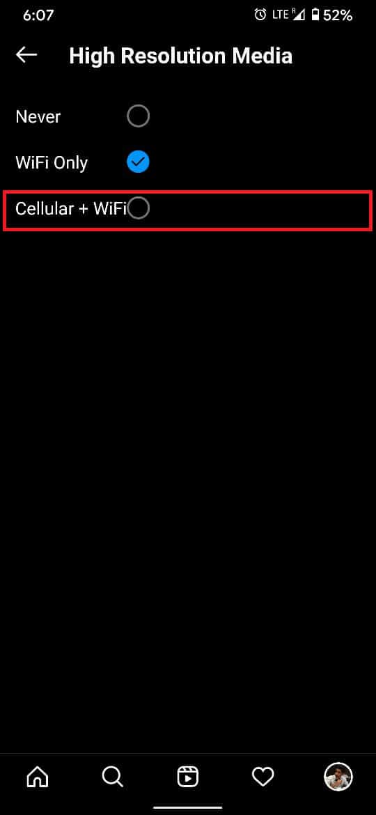 Selectând Cellular + WiFi, puteți partaja încărcarea între ambele rețele.