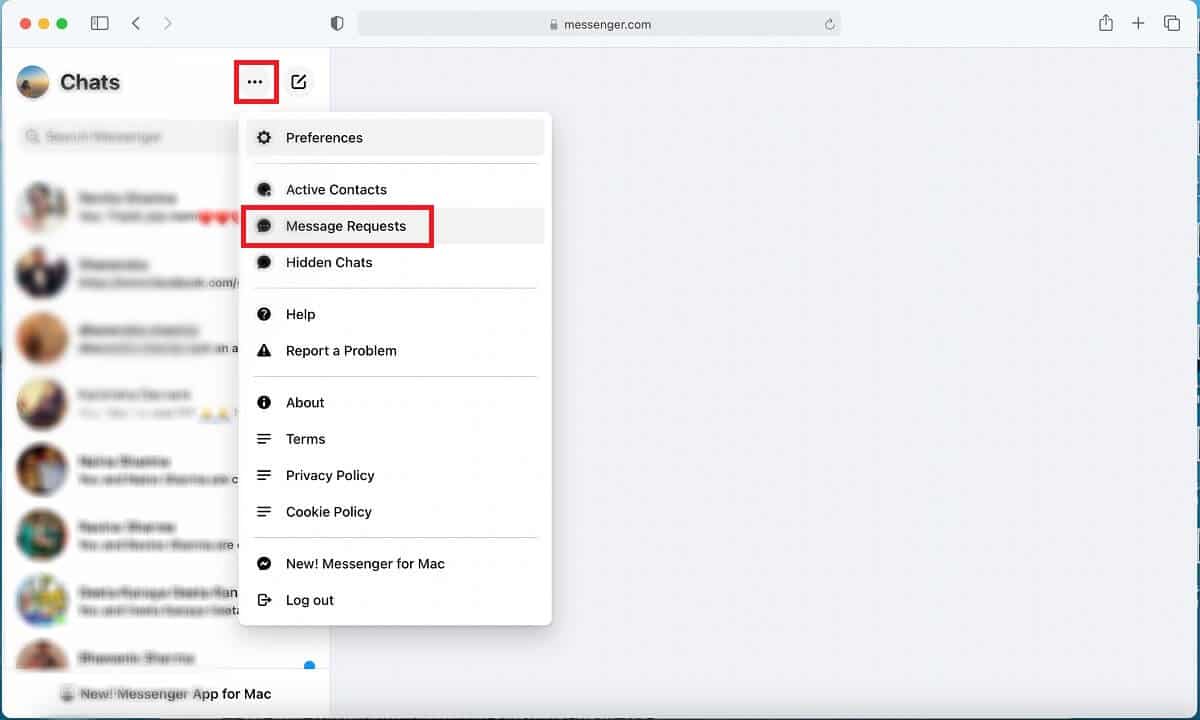 Ketuk opsi menu tiga titik.