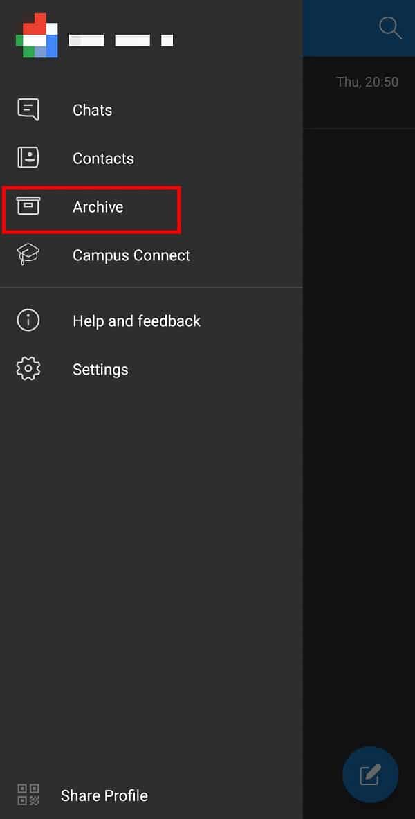 Maintenant, appuyez sur l'option Archiver. | Correction du problème "Impossible d'ajouter des membres" sur GroupMe