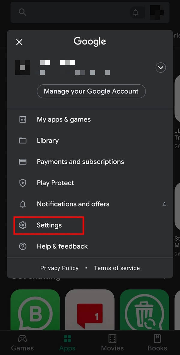 Sekarang, ketuk Pengaturan dari daftar opsi yang tersedia. | Bagaimana cara menyingkirkan Pembaruan Snapchat