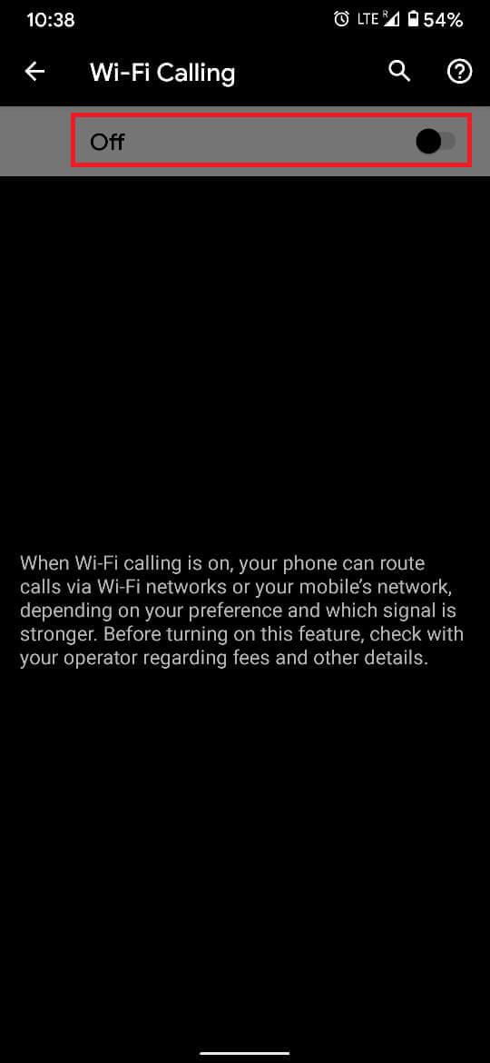 Attiva la funzione toccando l'interruttore a levetta. | Risolto il problema con il telefono Android che non può effettuare o ricevere chiamate