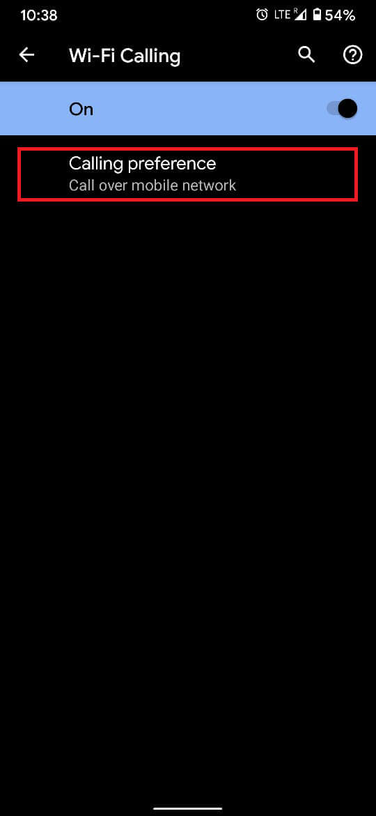 regola la preferenza di chiamata sull'opzione più adatta al tuo dispositivo. | Risolto il problema con il telefono Android che non può effettuare o ricevere chiamate