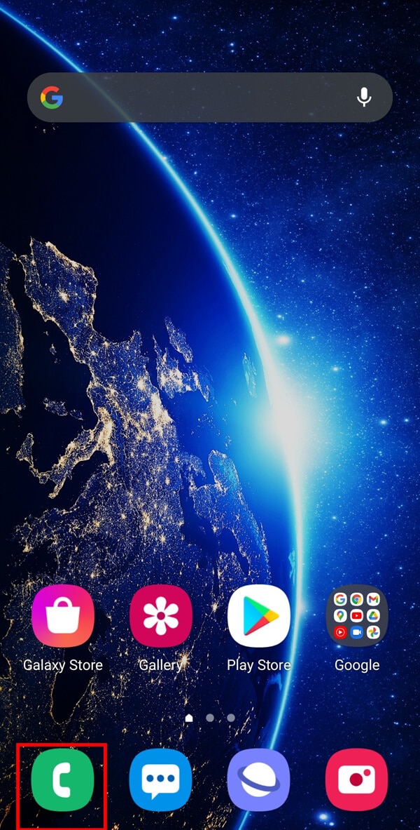 Ouvrez l'application "Téléphone" depuis l'écran d'accueil. | Comment bloquer les numéros privés sur les appareils Android