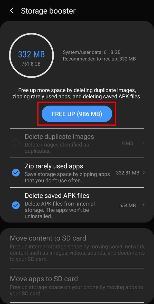 În cele din urmă, atingeți opțiunea Eliberare.