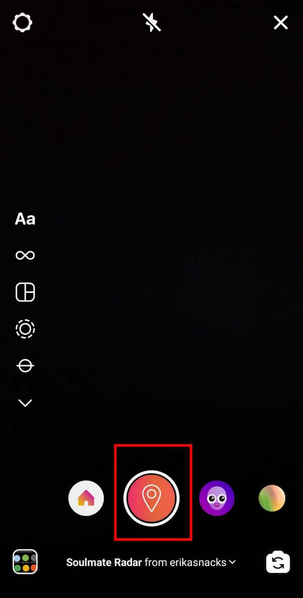 Maintenant, sélectionnez le filtre Soulmate Radar parmi les options données pour les filtres. | Comment obtenir le filtre "Où est votre âme sœur" sur Instagram