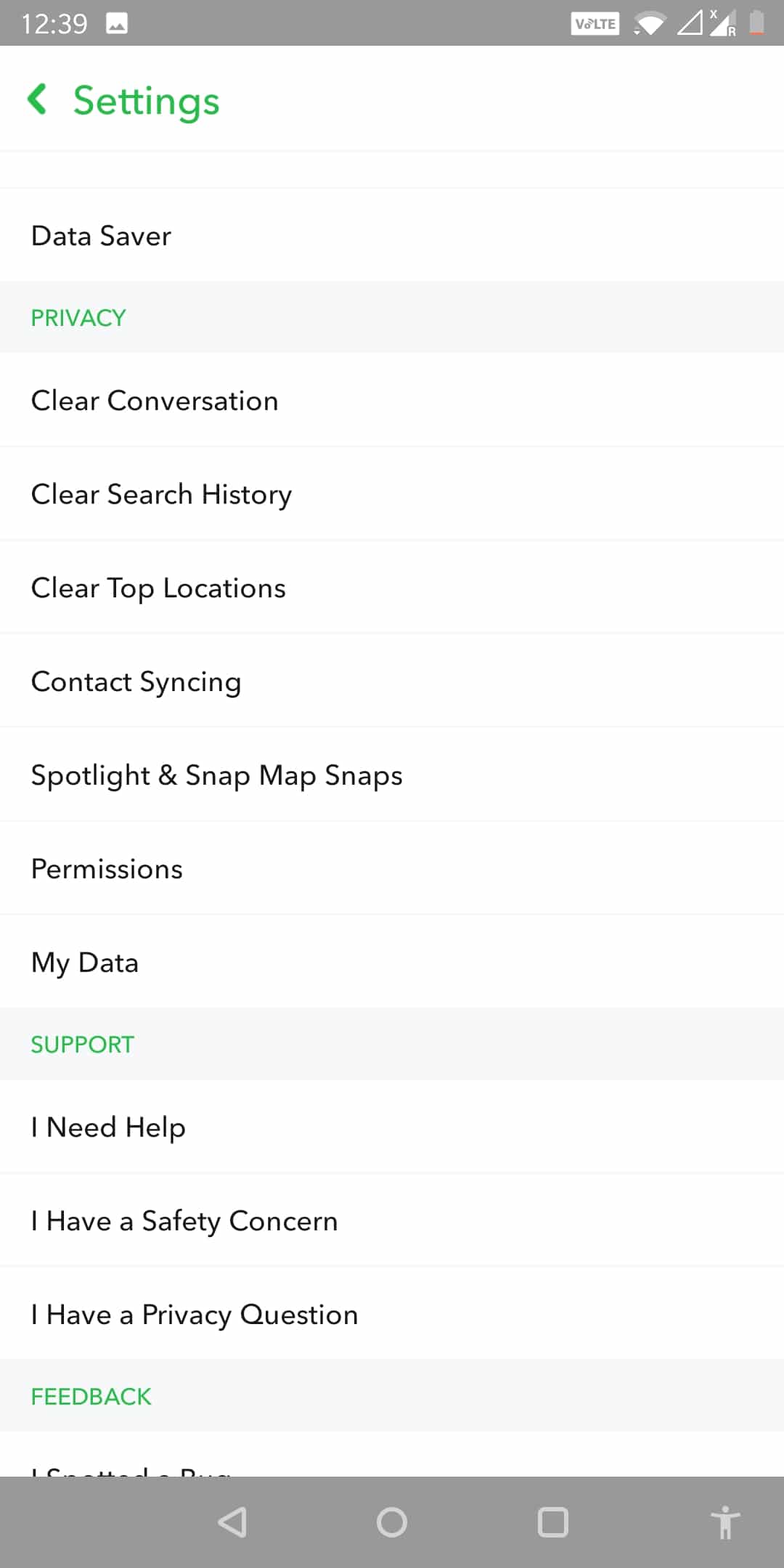 Appuyez maintenant sur l'icône "Gear". | Comment autoriser l'accès à la caméra sur Snapchat