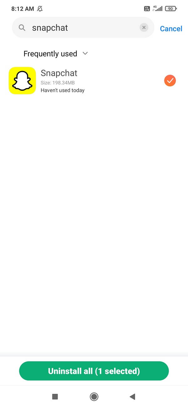 Désinstaller et réinstaller Snapchat